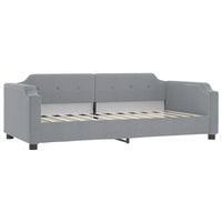 Divano Letto con Materasso-Sofa Letto-Daybed Grigio Chiaro 90x200 cm in Tessuto 279172