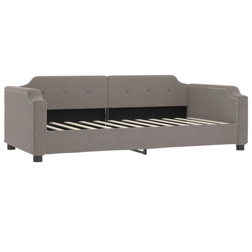 Divano Letto con Materasso Tortora 90x200 cm in Tessuto 3197619
