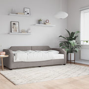 Divano Letto con Materasso Tortora 90x200 cm in Tessuto 3197619
