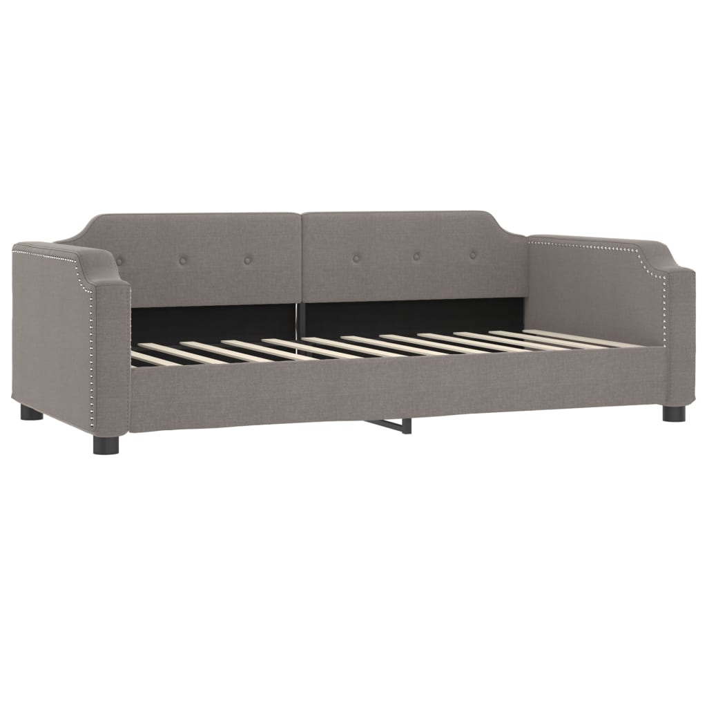 Divano Letto con Materasso-Sofa Letto-Daybed Tortora 100x200 cm in Tessuto 152224