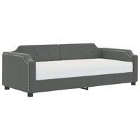 Divano Letto con Materasso Grigio Scuro 90x190 cm in Tessutocod mxl 96917