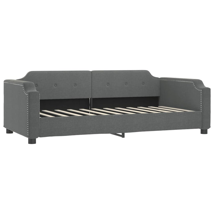Divano Letto con Materasso Grigio Scuro 90x190 cm in Tessutocod mxl 96917