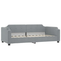 Divano Letto con Letto Estraibile Grigio Chiaro 80x200 Tessuto 3197629