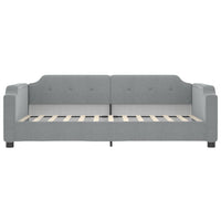 Divano Letto con Letto Estraibile Grigio Chiaro 80x200 Tessuto 3197629