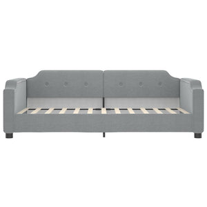 Divano Letto con Letto Estraibile Grigio Chiaro 80x200 Tessuto 3197629