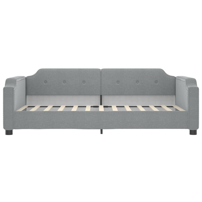 Divano Letto con Letto Estraibile Grigio Chiaro 80x200 Tessuto 3197629