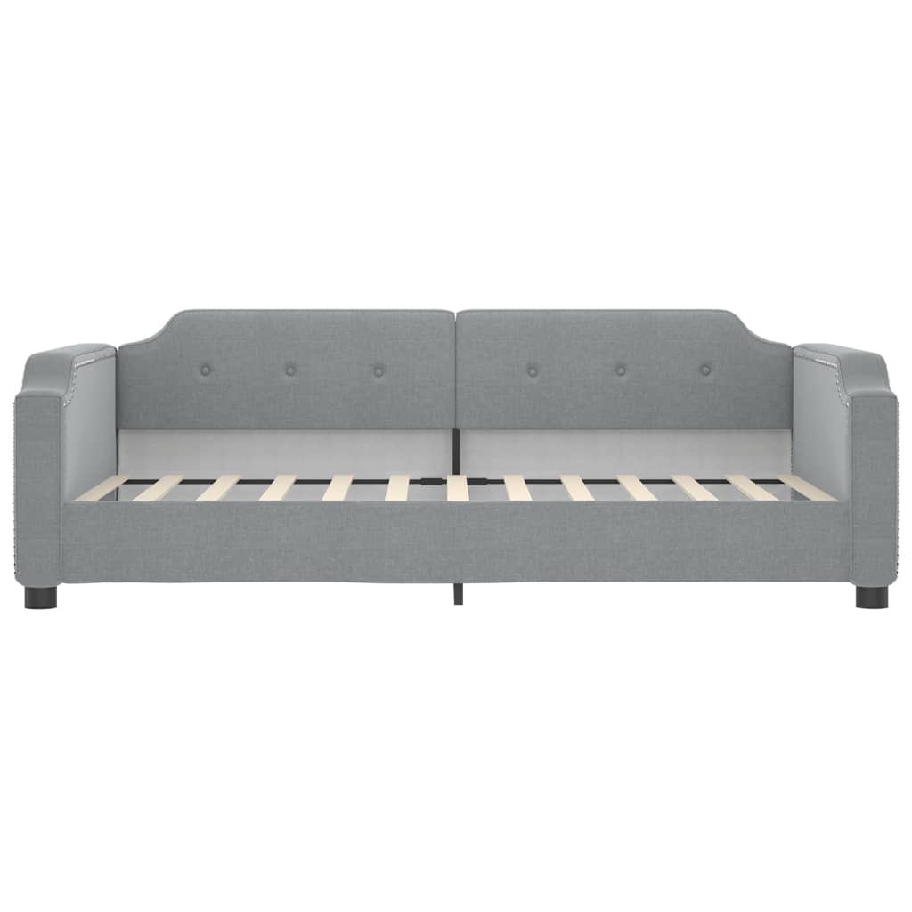 Divano Letto con Letto Estraibile-Sofa Letto-Daybed Grigio Chiaro 80x200 Tessuto 889877