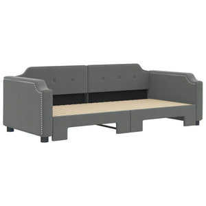 Divano Letto con Letto Estraibile-Sofa Letto-Daybed Grigio Scuro 80x200 Tessuto 521378