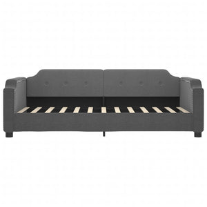 Divano Letto con Letto Estraibile Grigio Scuro 80x200 Tessuto 3197630