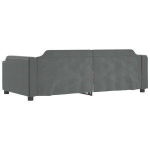 Divano Letto con Letto Estraibile-Sofa Letto-Daybed Grigio Scuro 80x200 Tessuto 521378