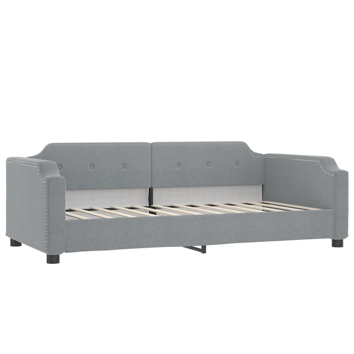 Divano Letto con Letto Estraibile-Sofa Letto-Daybed Grigio Chiaro 90x200 Tessuto 850006