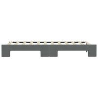 Divano Letto con Letto Estraibile Grigio Scuro 90x200cm Tessuto 3197635