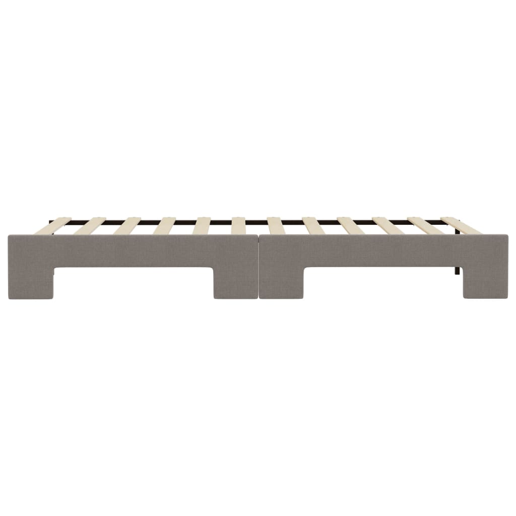 Divano Letto con Letto Estraibile Tortora 90x200 cm in Tessuto 3197637