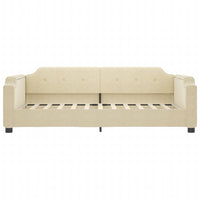 Divano Letto con Letto Estraibile-Sofa Letto-Daybed Crema 90x200 cm in Tessuto 449877