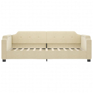 Divano Letto con Letto Estraibile-Sofa Letto-Daybed Crema 90x200 cm in Tessuto 449877