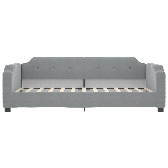 Divano Letto con Letto Estraibile-Sofa Letto-Daybed Grigio Chiaro 100x200 Tessuto 940538