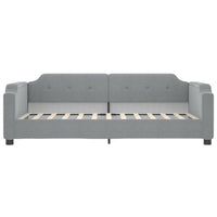 vidaXL Divano Letto con Letto Estraibile Grigio Chiaro 100x200 Tessuto