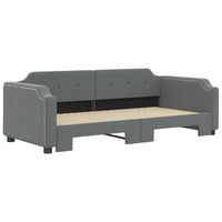 Divano Letto con Letto Estraibile Grigio Scuro 90x190cm Tessutocod mxl 82683