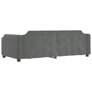 Divano Letto con Letto Estraibile-Sofa Letto-Daybed Grigio Scuro 90x190cm Tessuto 952553