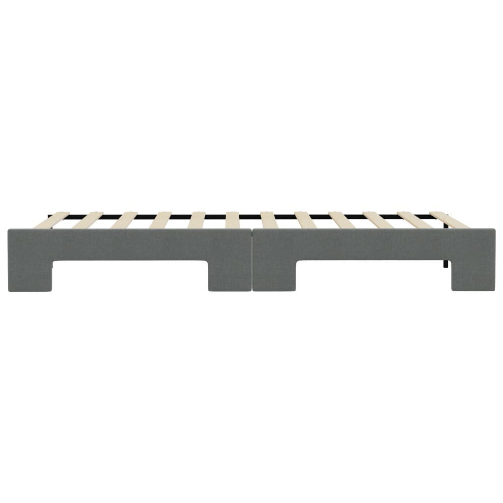 Divano Letto con Letto Estraibile Grigio Scuro 90x190cm Tessuto 3197645