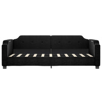Divano Letto con Letto Estraibile-Sofa Letto-Daybed Nero 90x190 cm in Tessuto 911012