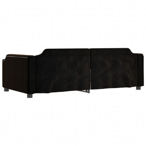 Divano Letto con Letto Estraibile-Sofa Letto-Daybed Nero 90x190 cm in Tessuto 911012