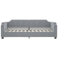 Divano Letto Estraibile Cassetti Grigio Chiaro 100x200 Tessuto 3197675