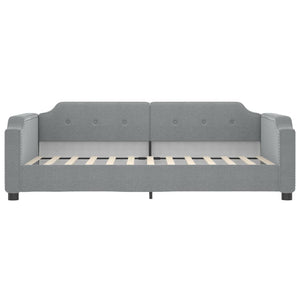 Divano Letto Estraibile Cassetti Grigio Chiaro 90x190cm Tessuto 3197680