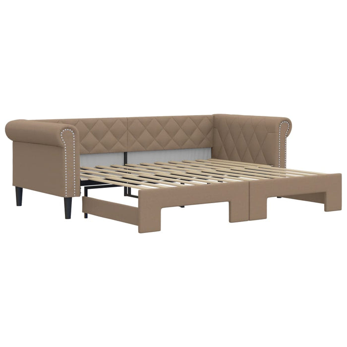 Divano Letto Estraibile Cappuccino 90x200 cm in Similpelle 3197726
