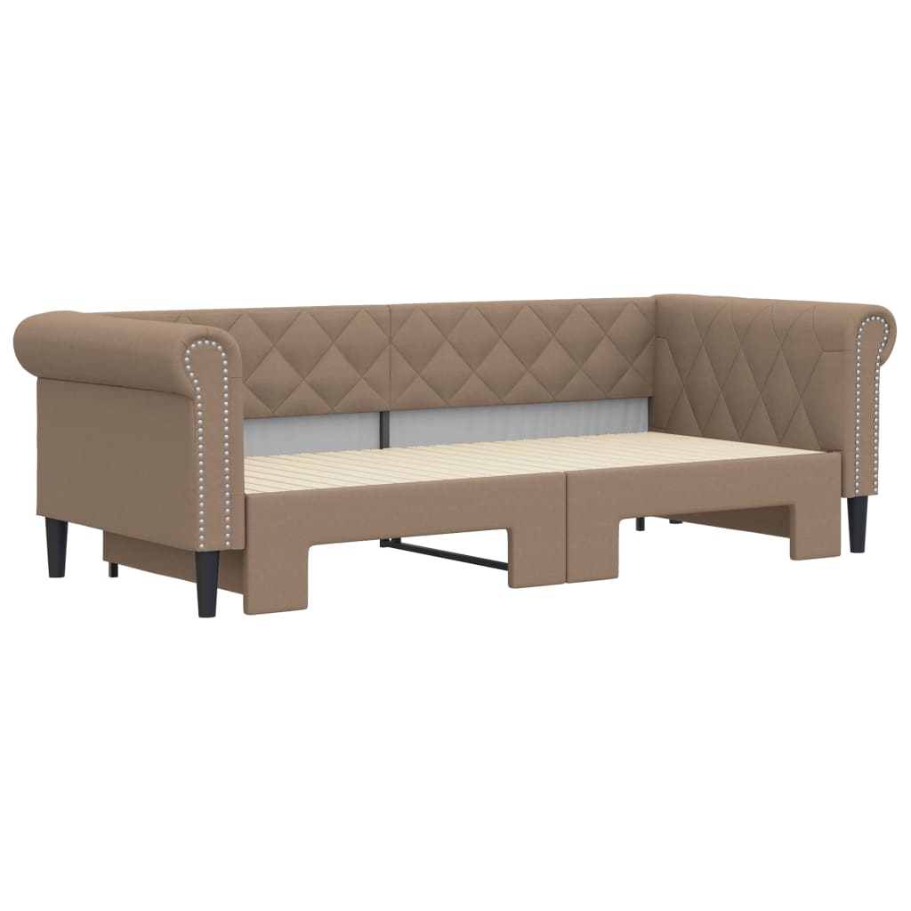 Divano Letto Estraibile Cappuccino 90x200 cm in Similpelle 3197726