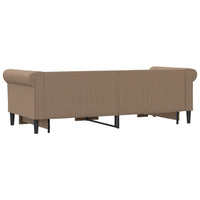 Divano Letto Estraibile-Sofa Letto-Daybed Cappuccino 90x200 cm in Similpelle
