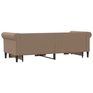Divano Letto Estraibile-Sofa Letto-Daybed Cappuccino 90x200 cm in Similpelle
