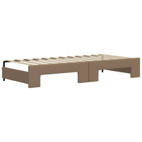 Divano Letto Estraibile Cappuccino 90x200 cm in Similpelle 3197726