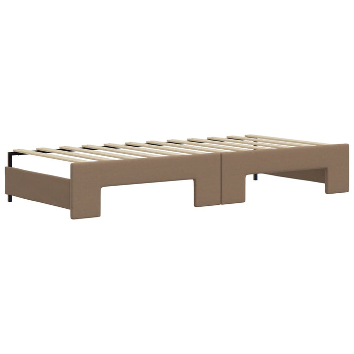 Divano Letto Estraibile Cappuccino 90x200 cm in Similpelle 3197726