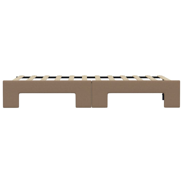 Divano Letto Estraibile-Sofa Letto-Daybed Cappuccino 90x200 cm in Similpelle