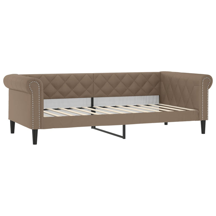 Divano Letto Estraibile Materassi Cappuccino 90x200 Similpelle