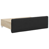 Divano Letto Estraibile con Cassetti Nero 90x200 cm Similpelle 3197731