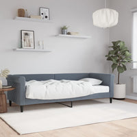 Divano Letto con Materasso-Sofa Letto-Daybed Grigio Scuro 80x200 cm in Velluto 362625