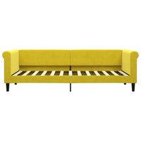 Divano Letto con Materasso Giallo 80x200 cm in Velluto 3197745