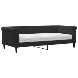 Divano Letto con Materasso Nero 90x190 cm in Vellutocod mxl 96915