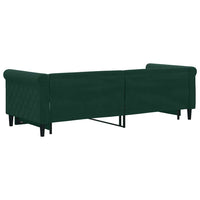 Divano Letto con Letto Estraibile-Sofa Letto-Daybed Verde Scuro 80x200cm Velluto 611137