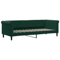 Divano Letto con Letto Estraibile-Sofa Letto-Daybed Verde Scuro 80x200cm Velluto 611137