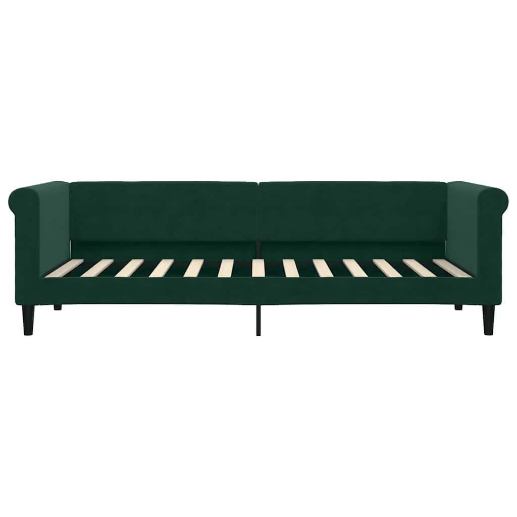 Divano Letto con Letto Estraibile-Sofa Letto-Daybed Verde Scuro 80x200cm Velluto 611137