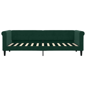 Divano Letto con Letto Estraibile-Sofa Letto-Daybed Verde Scuro 80x200cm Velluto 611137