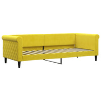 Divano Letto con Letto Estraibile Giallo 80x200 cm in Velluto 3197769