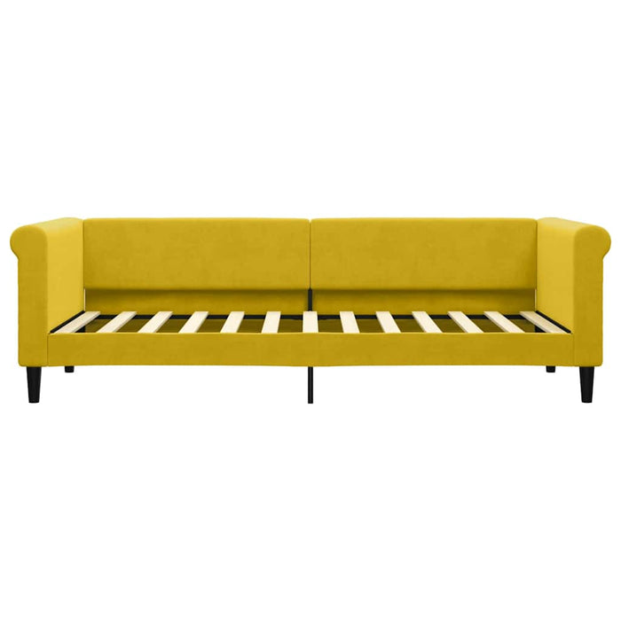 Divano Letto con Letto Estraibile-Sofa Letto-Daybed Giallo 80x200 cm in Velluto 629550