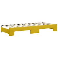 Divano Letto con Letto Estraibile-Sofa Letto-Daybed Giallo 80x200 cm in Velluto 629550
