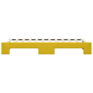 Divano Letto con Letto Estraibile-Sofa Letto-Daybed Giallo 80x200 cm in Velluto 629550