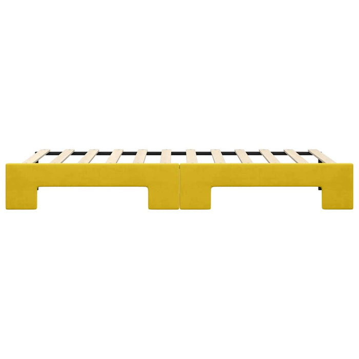 Divano Letto con Letto Estraibile-Sofa Letto-Daybed Giallo 80x200 cm in Velluto 629550