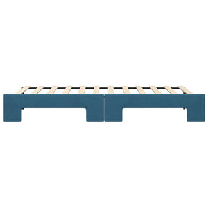 Divano Letto con Letto Estraibile-Sofa Letto-Daybed Blu 90x200 cm in Velluto 933482